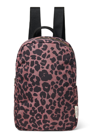 Puffy Mini Backpack | Red Leopard