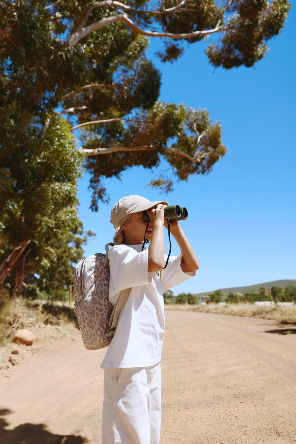 Puffy Mini Backpack | Beige Leopard