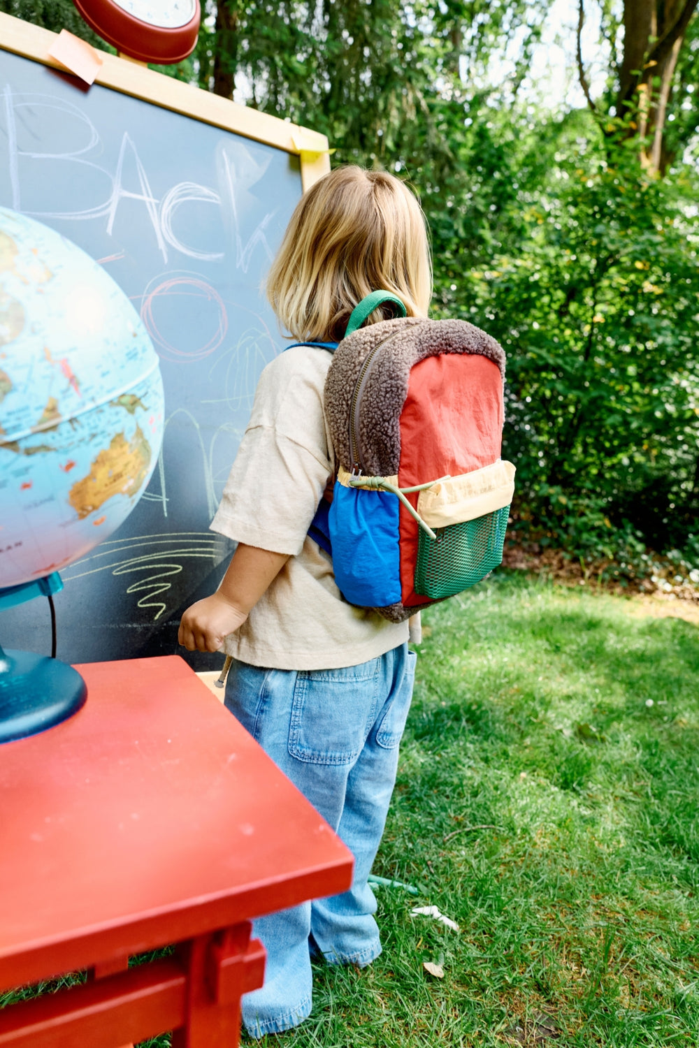 Patchwork Midi Sac à dos | Fiery Red