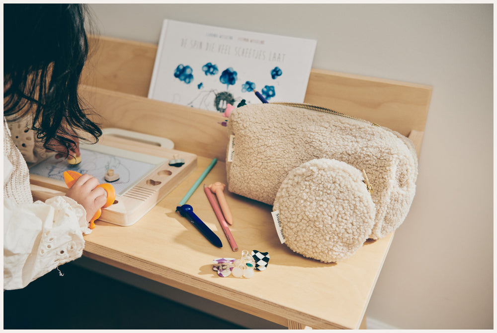 Coffret Cadeau Essentials Teddy Cœurs Écru