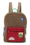 Teddy Midi Backpack | Brown/Burgundy