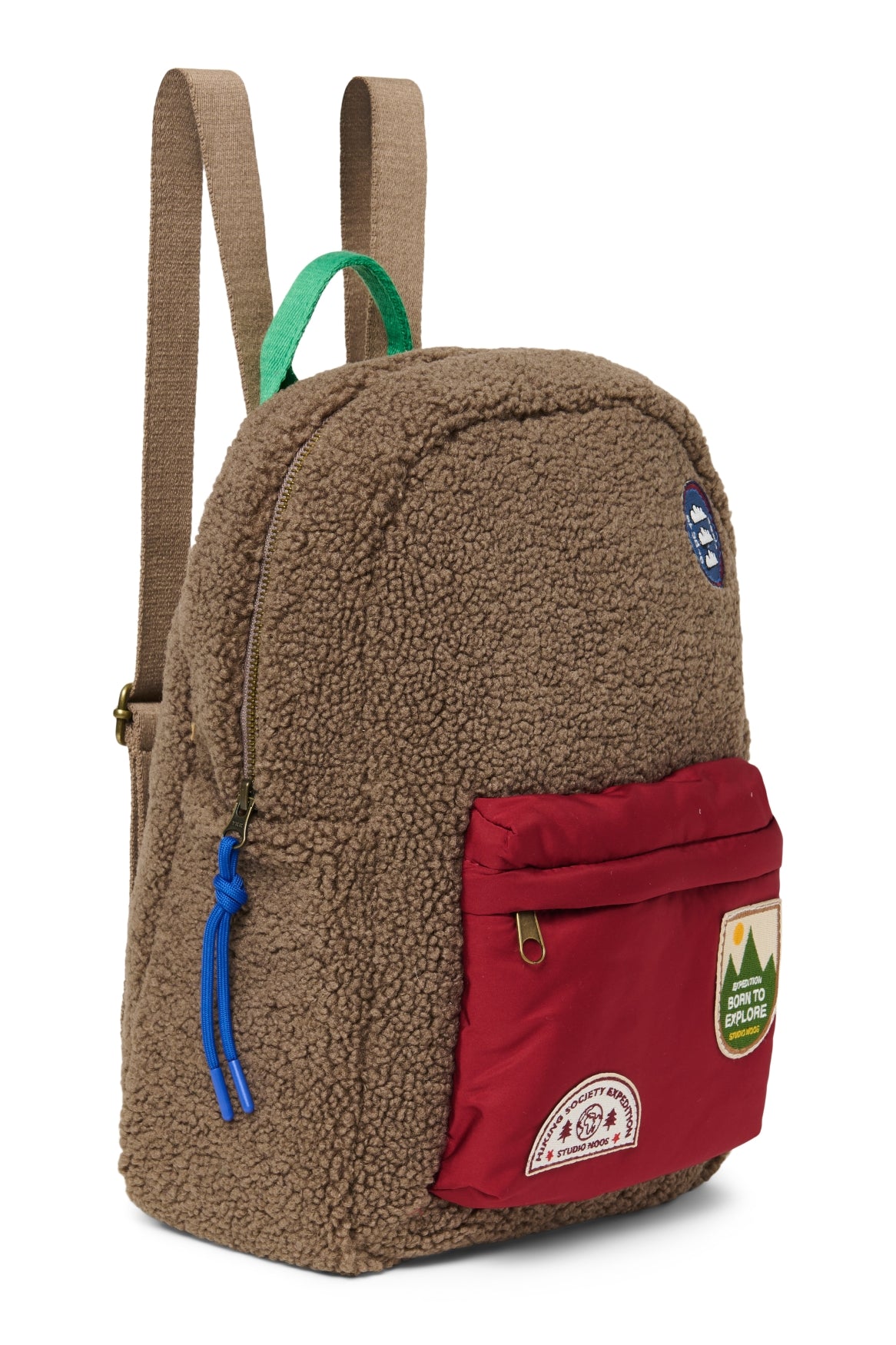 Teddy Sac à dos Midi | Brun/Bordeaux