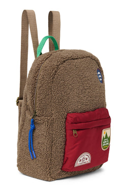 Teddy Sac à dos Midi | Brun/Bordeaux