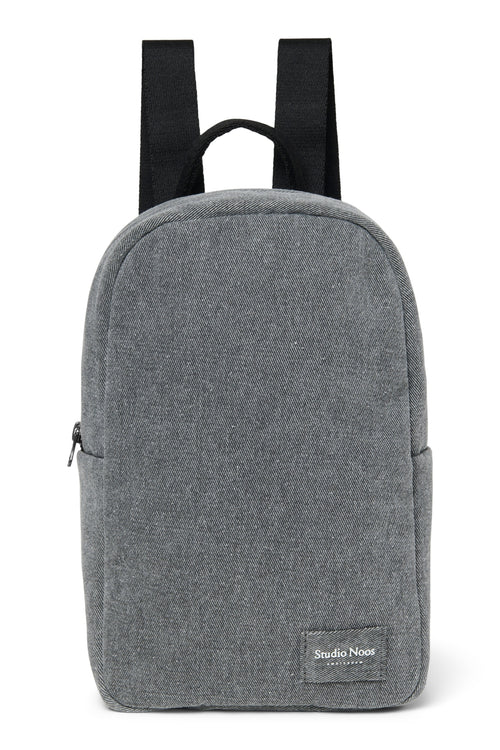Denim Mini Sac à dos | Gris