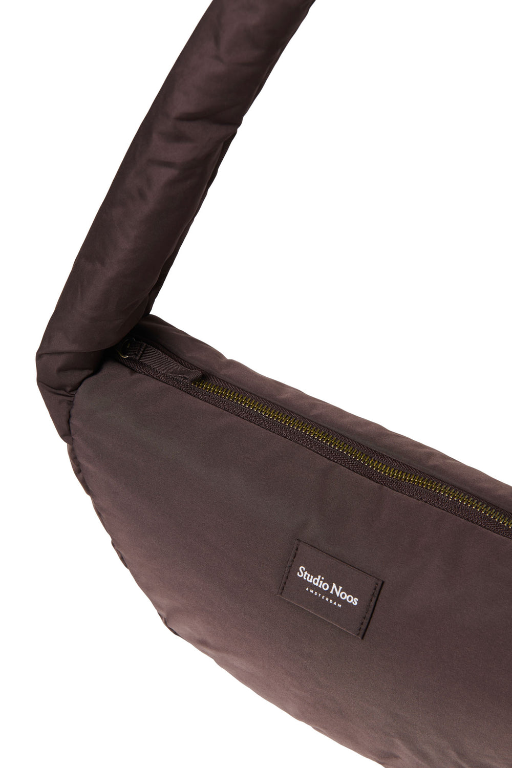 Puffy Mini Cross Body Bag | Brown