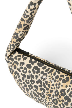 Mini sac à bandoulière en coton doux – Léopard