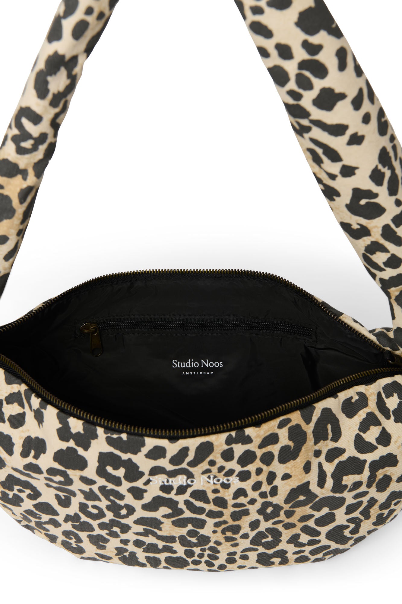 Mini sac à bandoulière en coton doux – Léopard