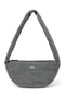 Graue Denim Mini-Umhängetasche