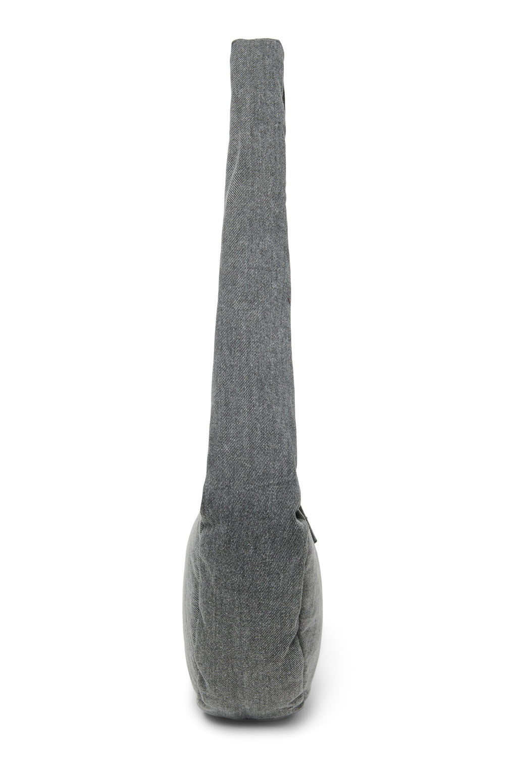 Graue Denim Mini-Umhängetasche