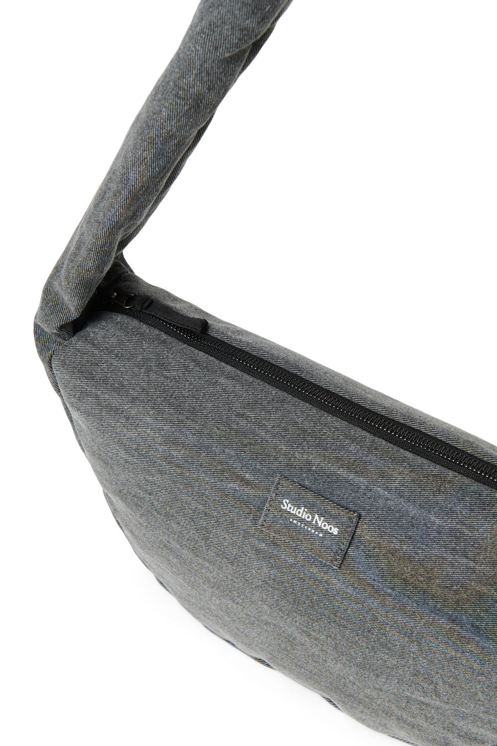 Graue Denim Mini-Umhängetasche