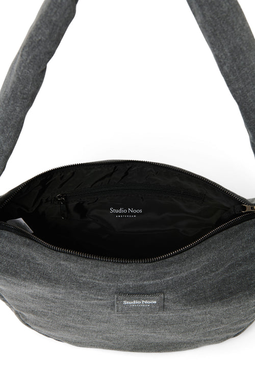 Denim Mini Crossbody Tas | Grijze