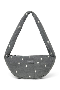 Mini sac à bandoulière en denim – Grey Hearts
