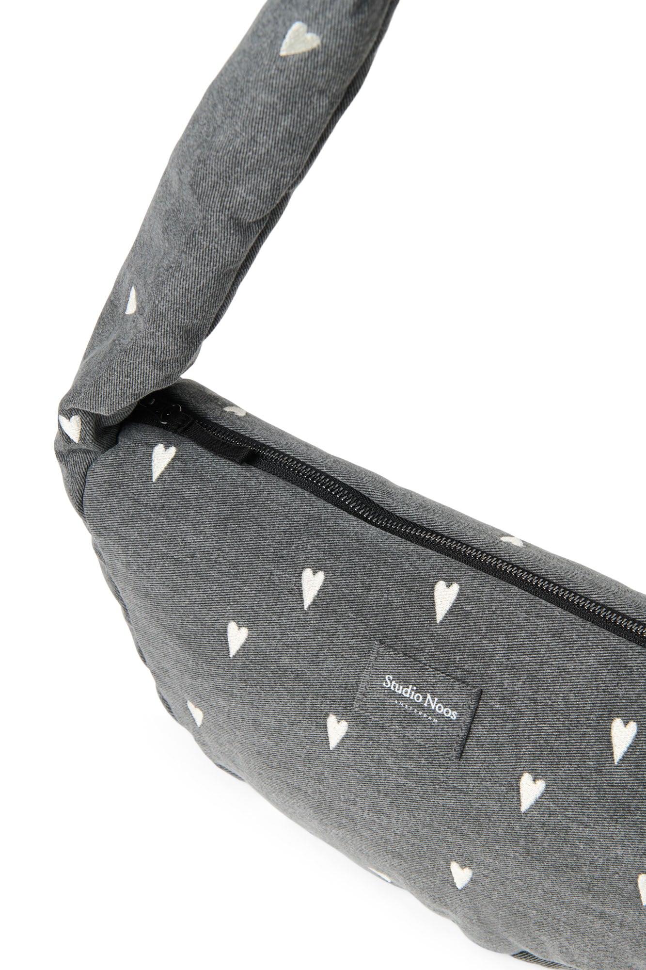 Mini sac à bandoulière en denim – Grey Hearts
