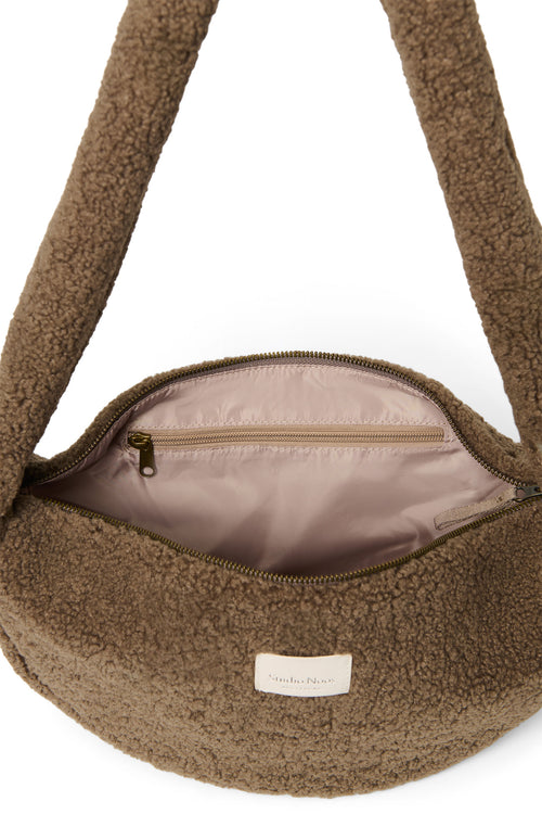 Teddy Mini Cross Body Bag | Brown