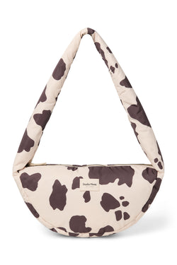 Mini sac bandoulière matelassé Holy Cow – Marron clair