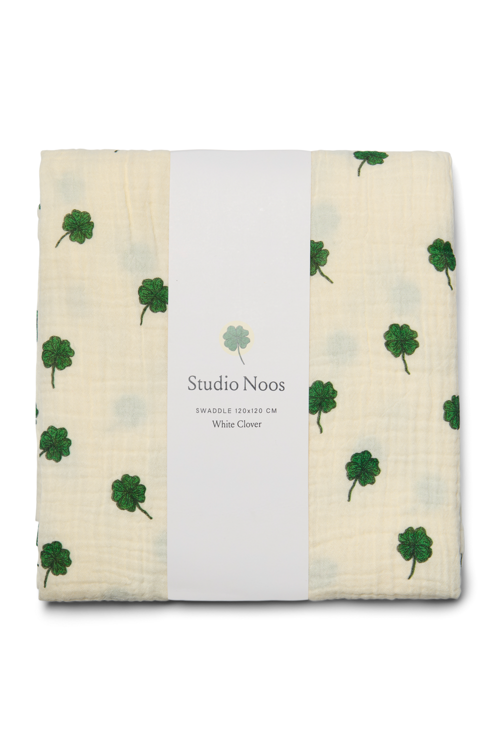 Swaddle Print Large | White Clover