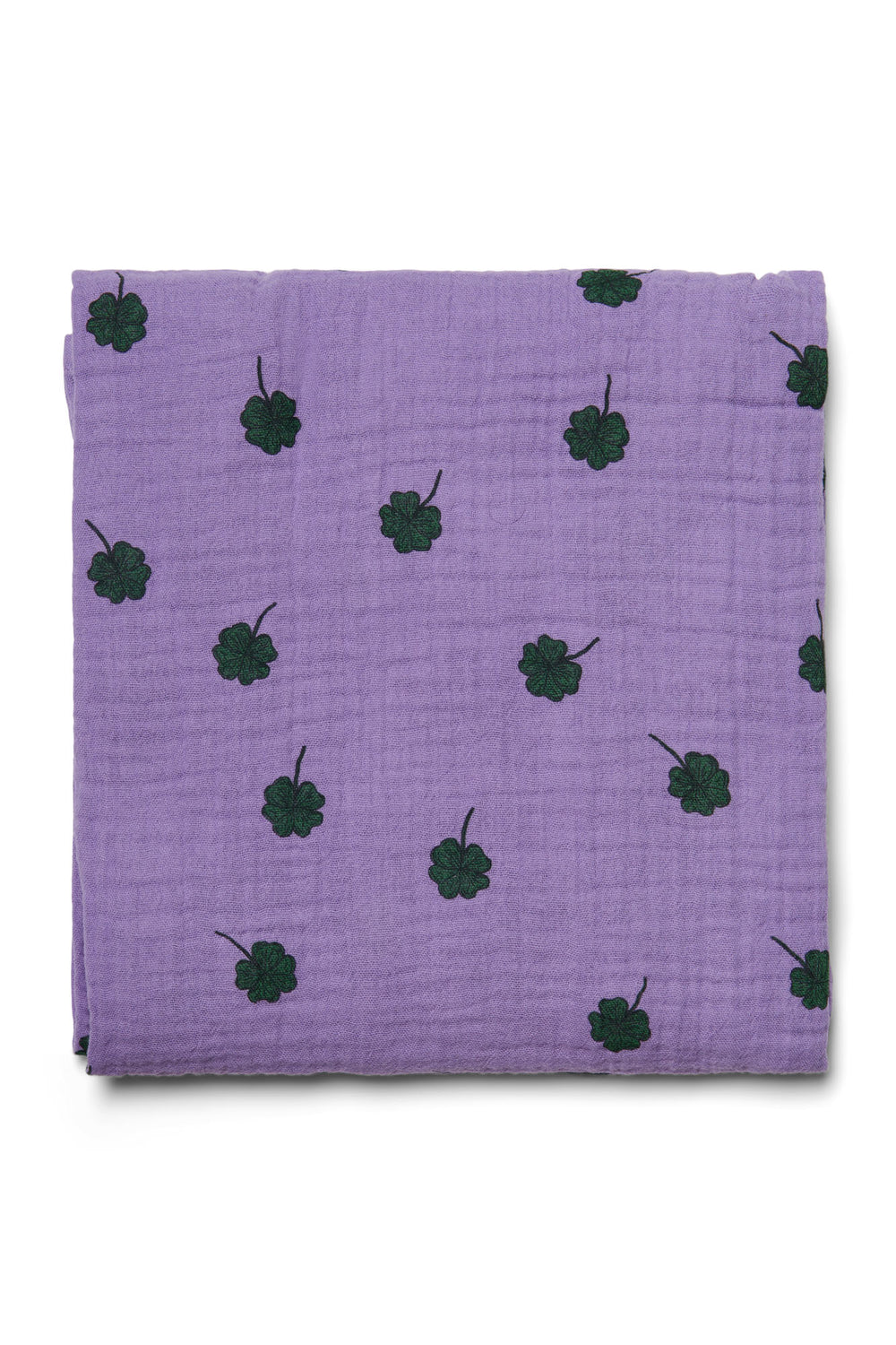 Paarse Hydrofiele Doek Met Klavertjes - Large