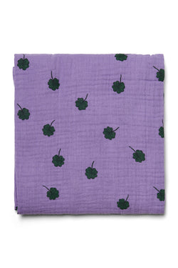 Paarse Hydrofiele Doek Met Klavertjes - Large