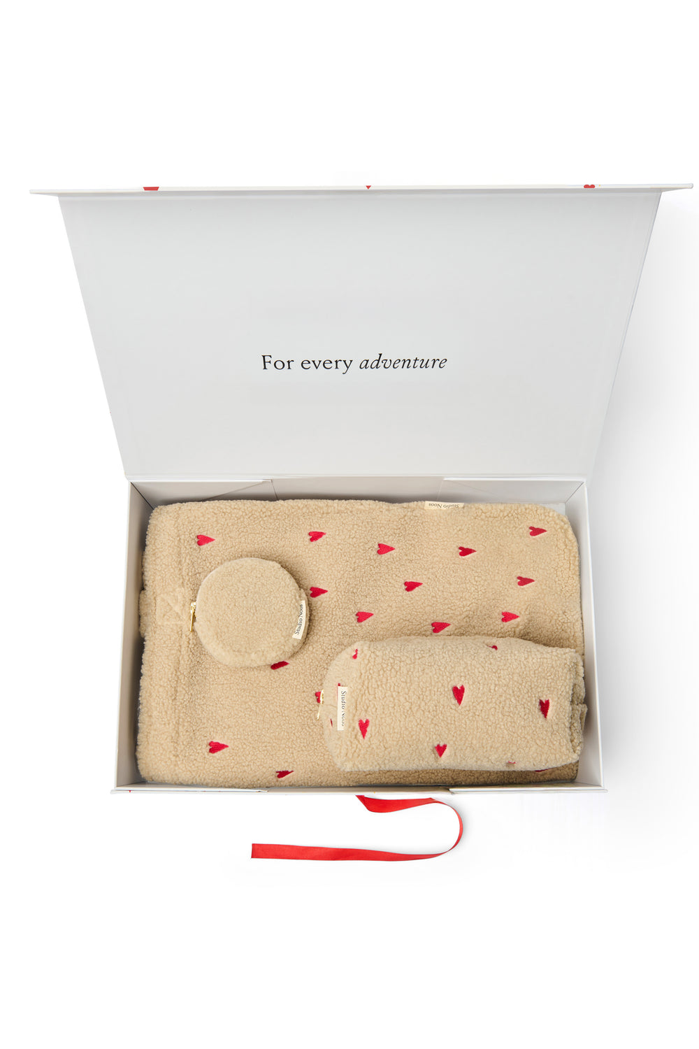 Classic Teddy Gift Set | Ecru Hearts