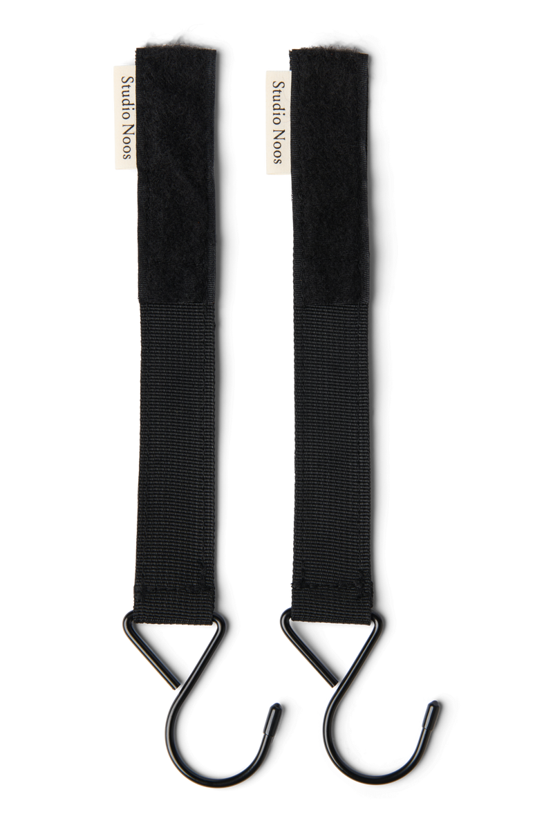 SN Stroller Strap Hooks, Black