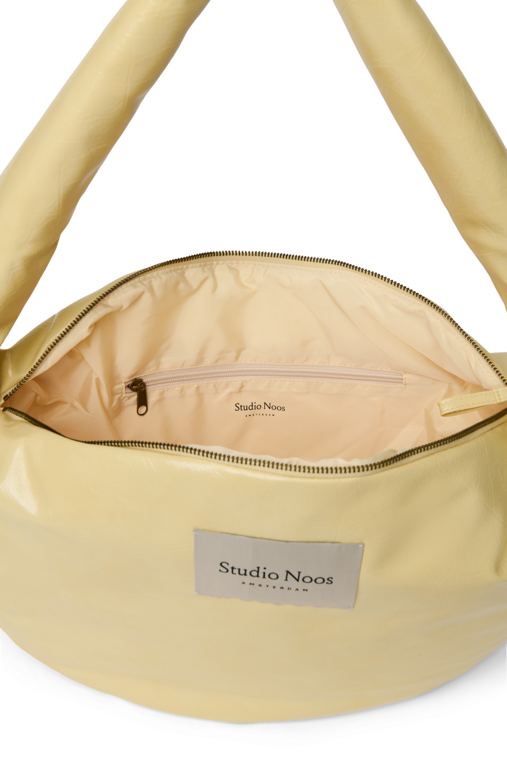 Vegan Leather Umhängetasche | Buttergelb
