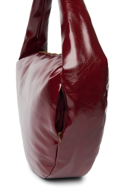 Vegan Leather Cross Body Bag | Burgundy