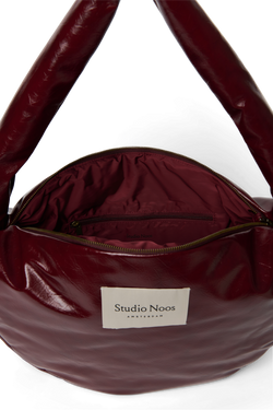 Vegan Leather Cross Body Bag | Burgundy