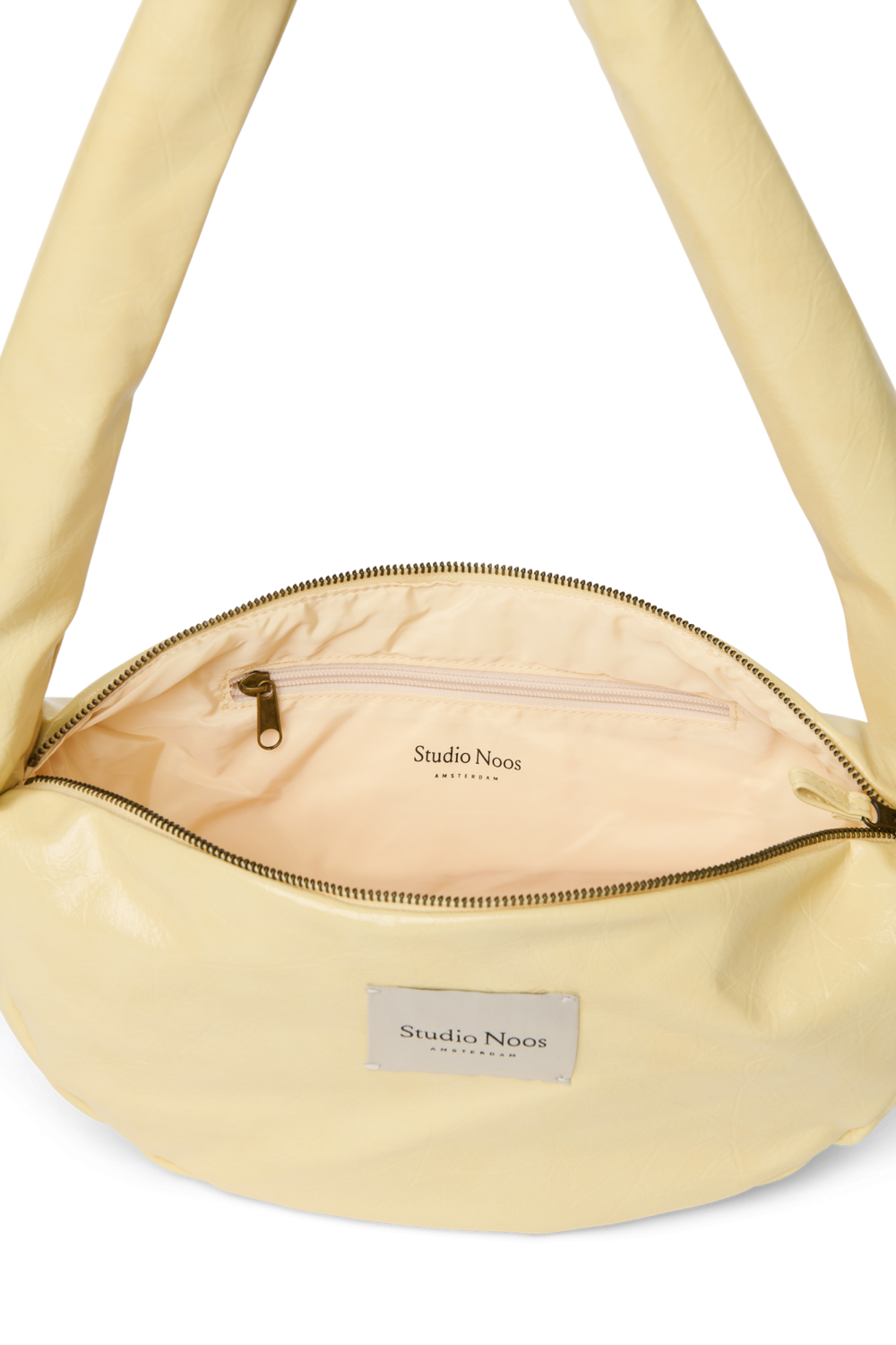 Vegan Leather Mini-Umhängetasche | Buttergelb