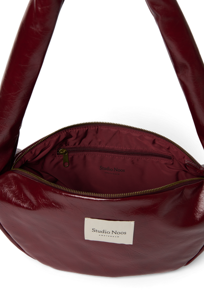 Vegan Leather Mini Cross Body Bag | Burgundy