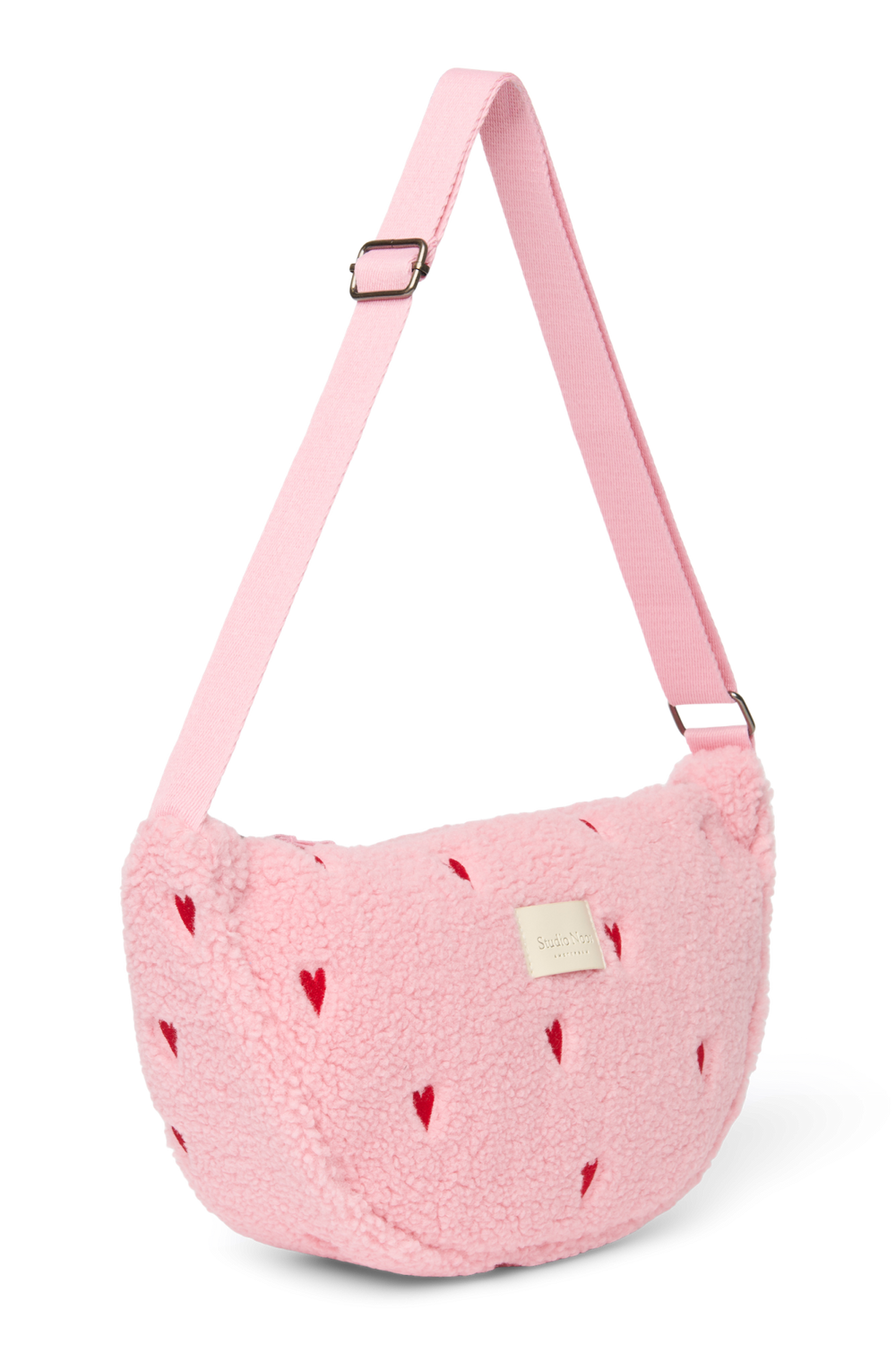Teddy Adult Fanny Pack | Light Pink Hearts