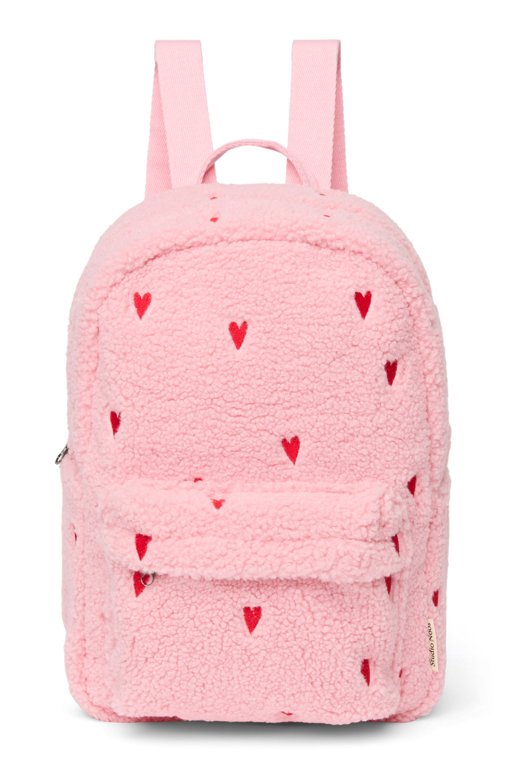 Teddy Midi Backpack | Light Pink Hearts