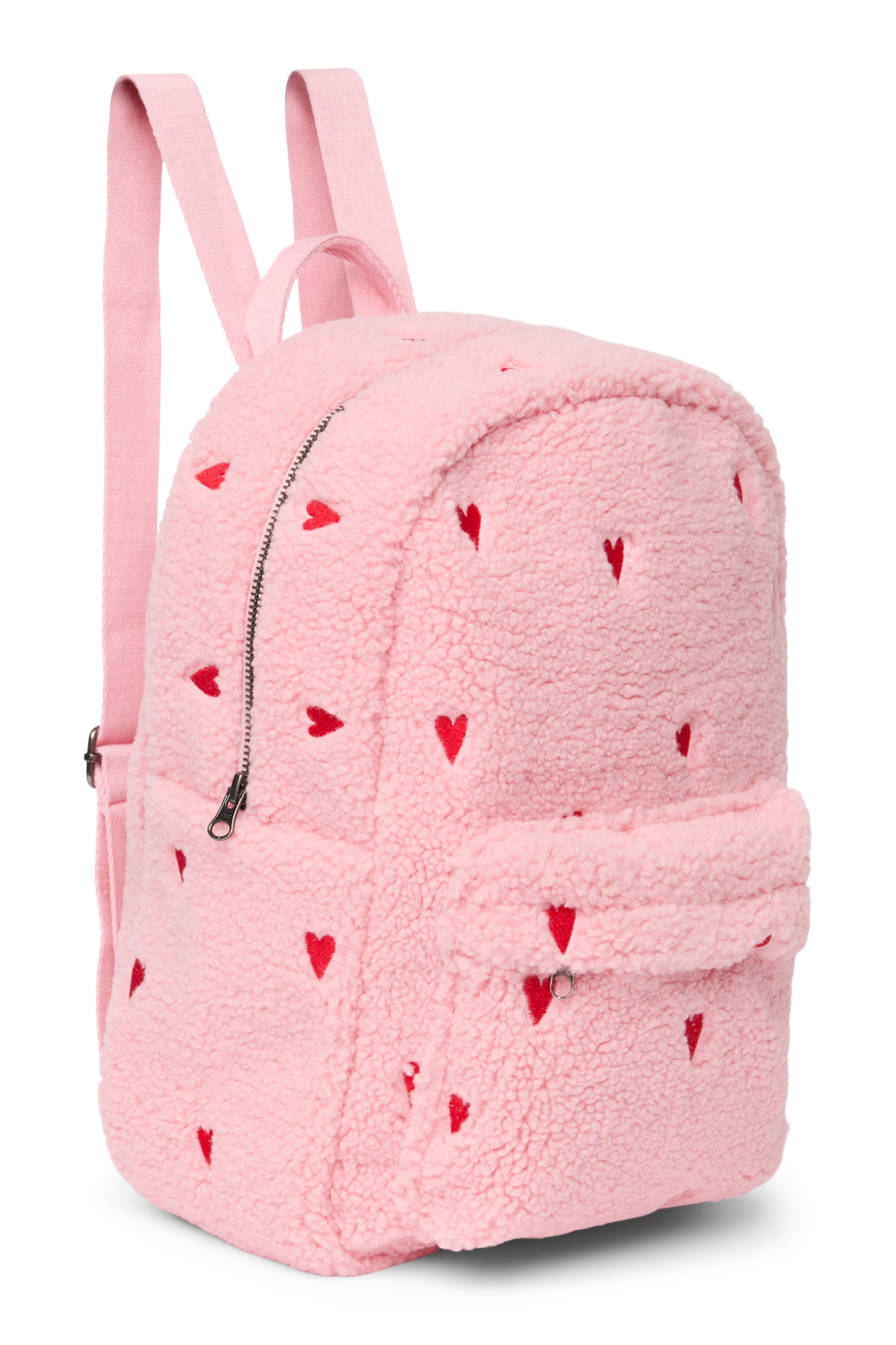 Teddy Midi Backpack | Light Pink Hearts