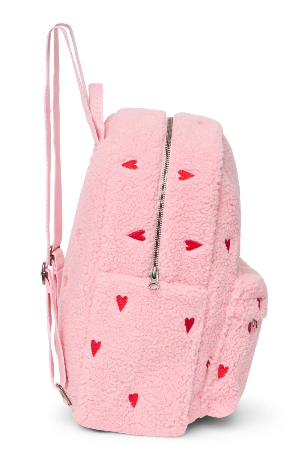 Teddy Midi Backpack | Light Pink Hearts