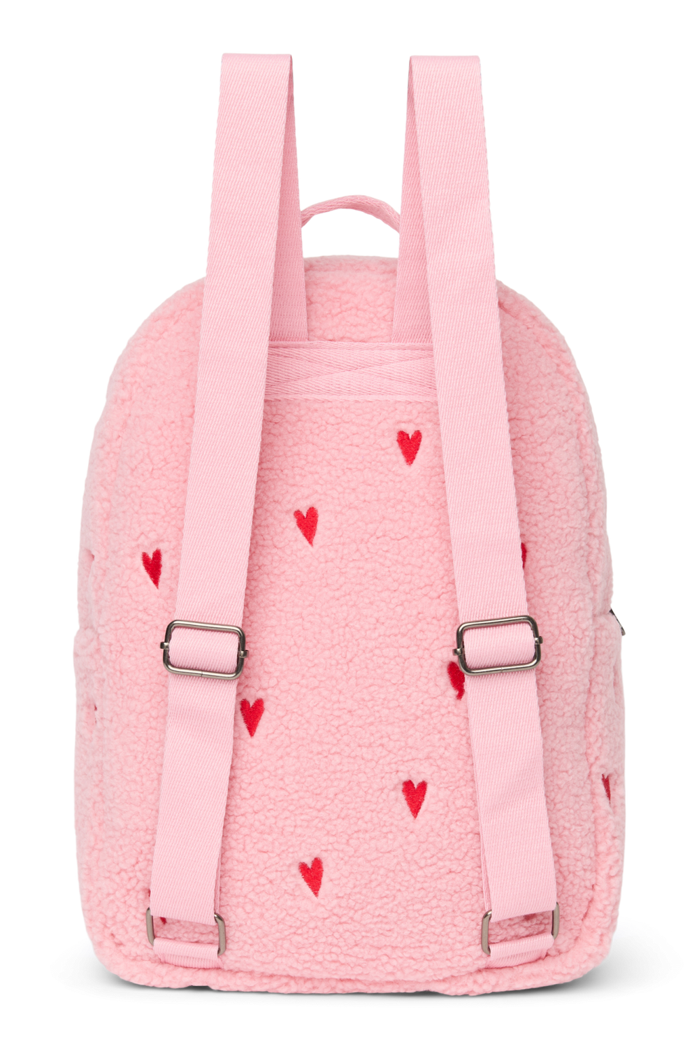 Teddy Midi Backpack | Light Pink Hearts