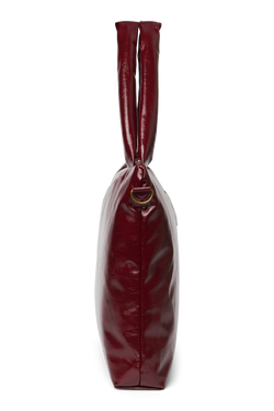 Vegan Leather Diaper Bag | Burgundy