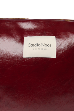Vegan Leather Diaper Bag | Burgundy