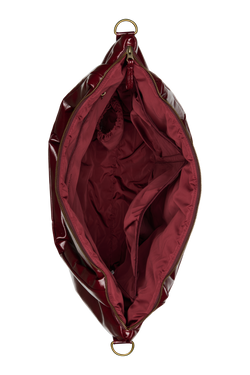 Vegan Leather Diaper Bag | Burgundy