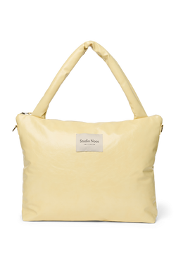 Vegan Leather Diaper Bag | Butter Yellow
