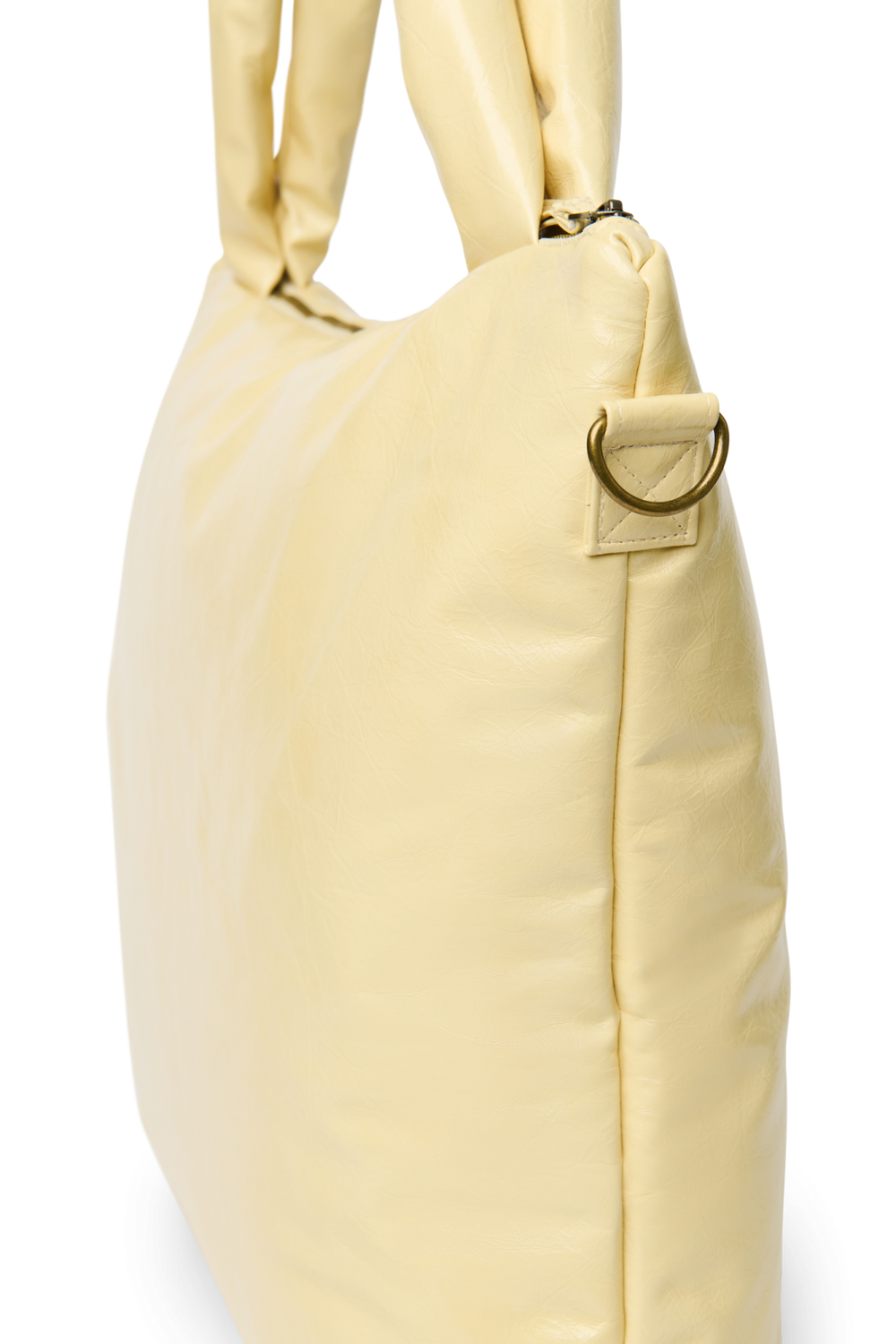 Vegan Leather Wickeltasche | Buttergelb