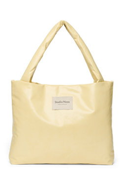 Vegan Leather Mom Bag | Butter Yellow