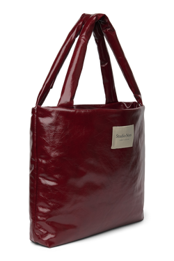 Vegan Leather Mom Bag | Burgundy