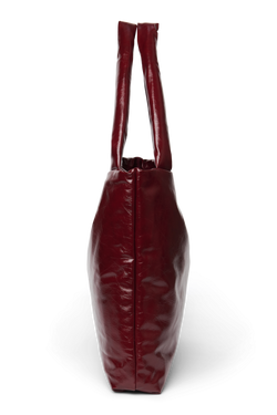 Vegan Leather Mom Bag | Burgundy