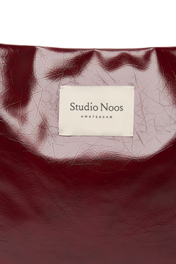 Vegan Leather Mom Bag | Burgundy