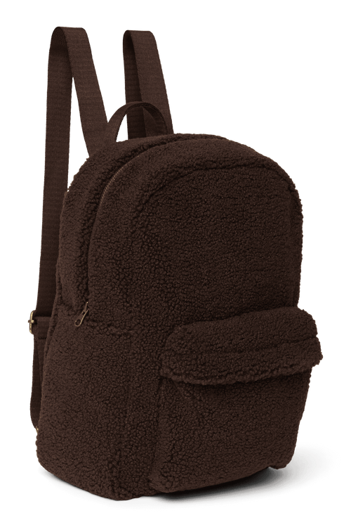 Teddy Midi-Rucksack | Schokobraun