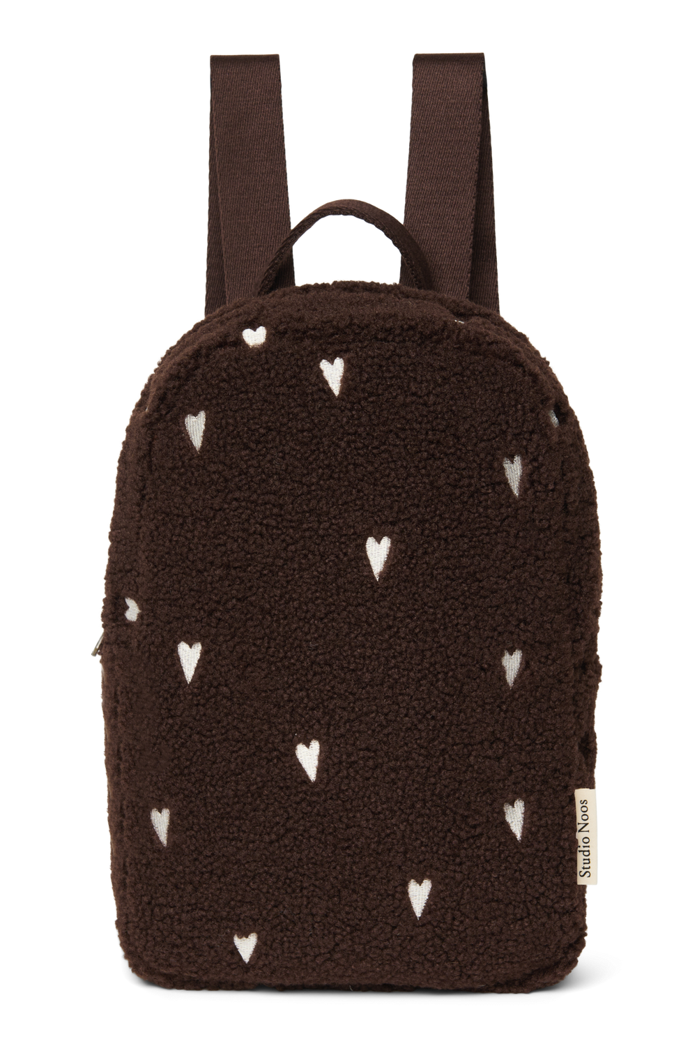 Teddy Mini-Rucksack | Schokobraun Herzen