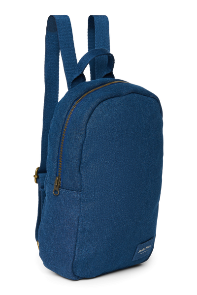 Denim Mini Backpack | Dark Blue