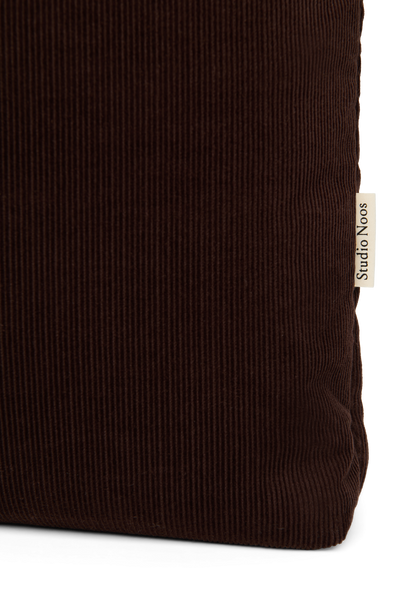 Rib Puffy Mom Bag | Dark Brown