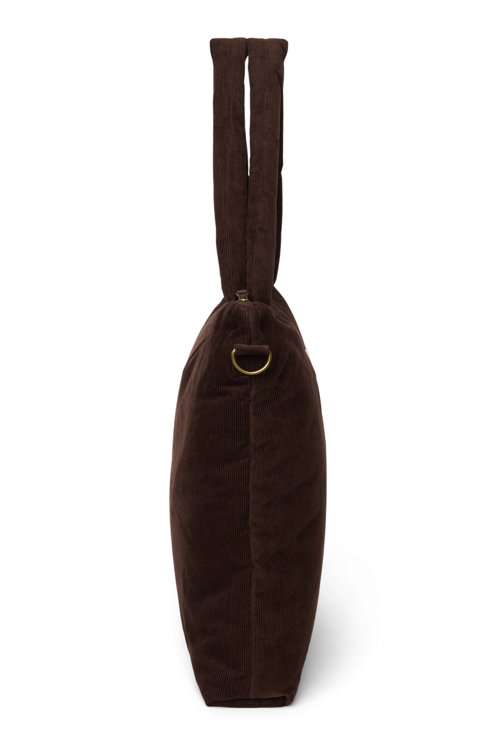 Rib Puffy Diaper Bag | Dark Brown