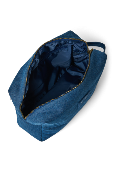 Denim Toiletry Bag | Dark Blue