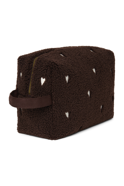 Teddy Toiletry Bag | Chocolate Hearts
